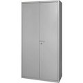 Hallowell Global Industrial„¢ All-Welded Heavy Duty Storage Cabinet, 16 Gauge, 36"Wx18"Dx72"H, Gray GM6SC6872-4HG